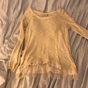 Cream sweater size M